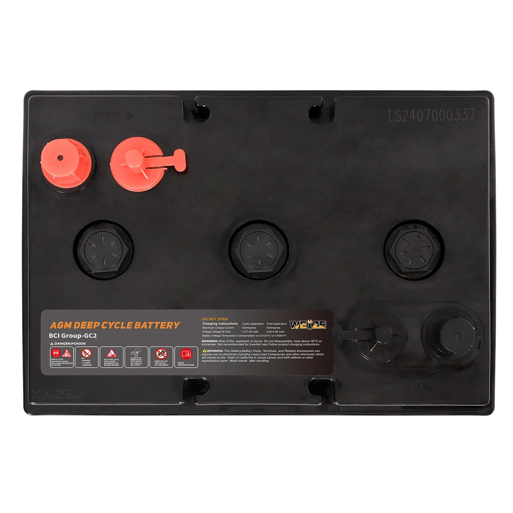 6V 210ah Deep Cycle AGM Battery Y183