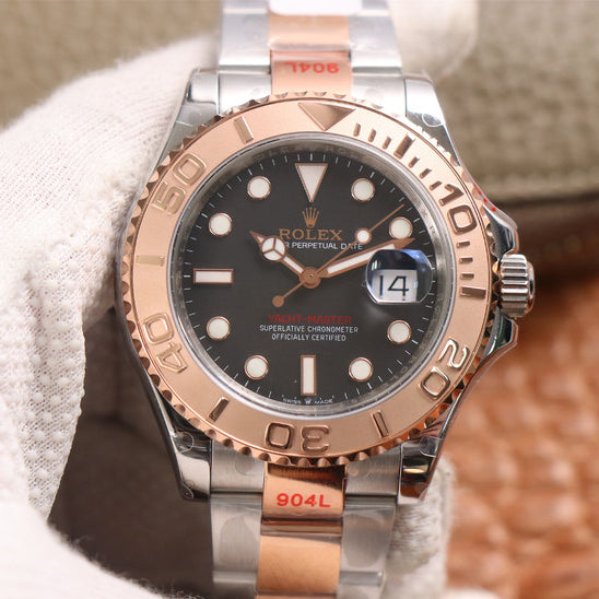 Rose Goldmix Black & Brown Dial Stainless Steel 40m F37455