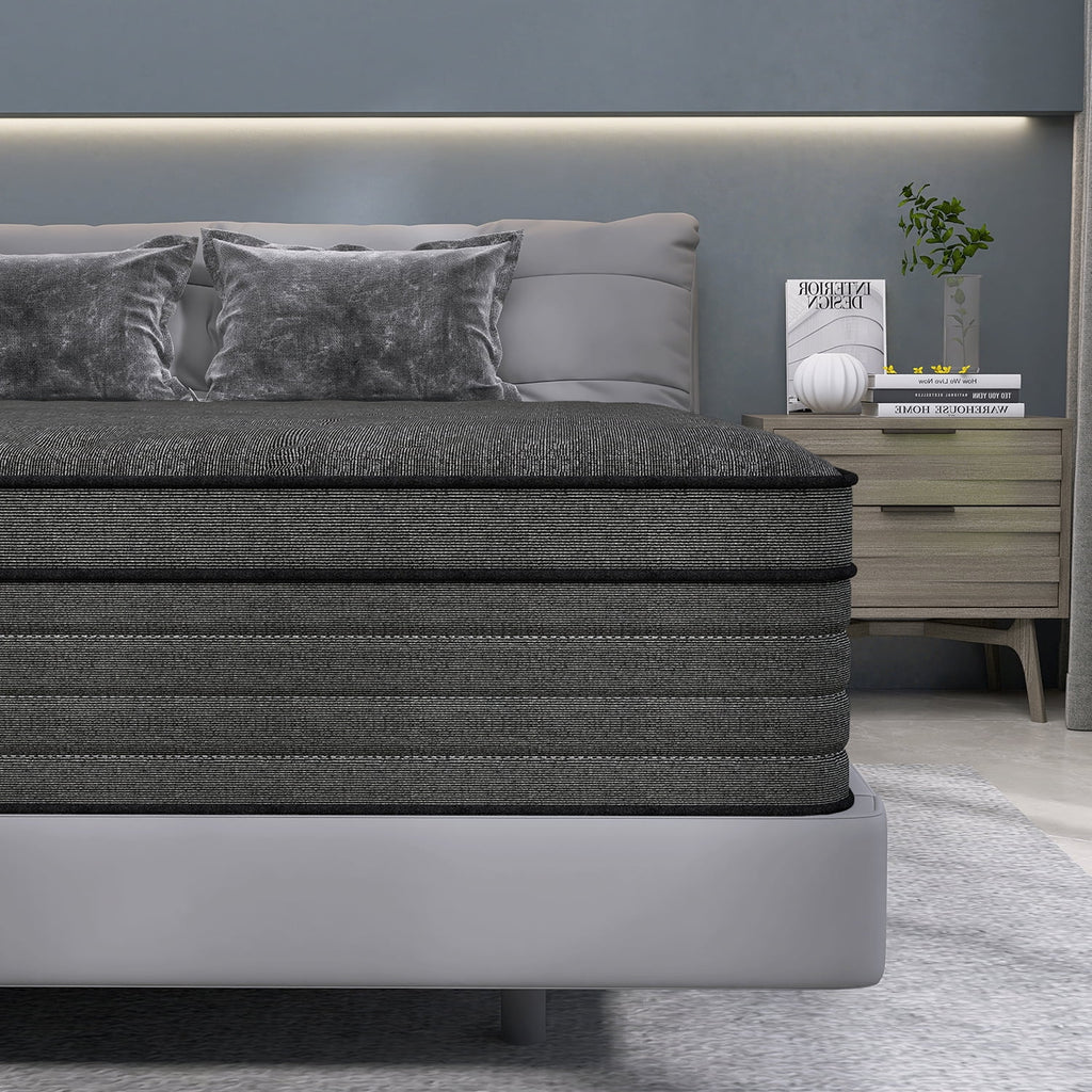 Queen Gel Memory Foam Spring Hybrid Mattress J51700