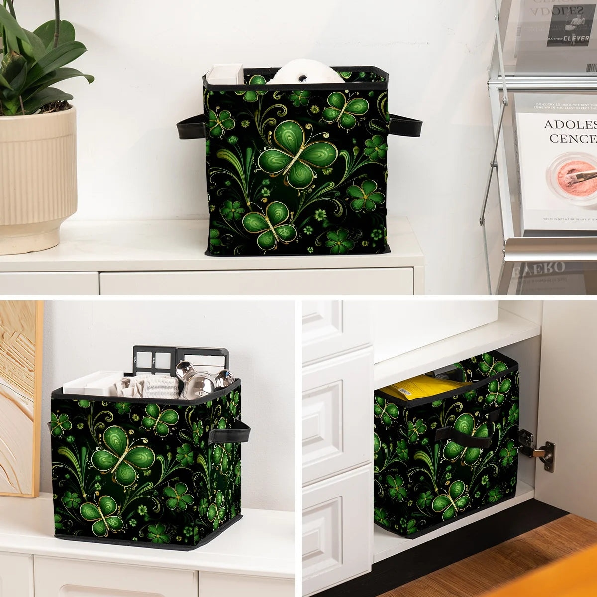 Foldable Oxford Storage Bin Y2390