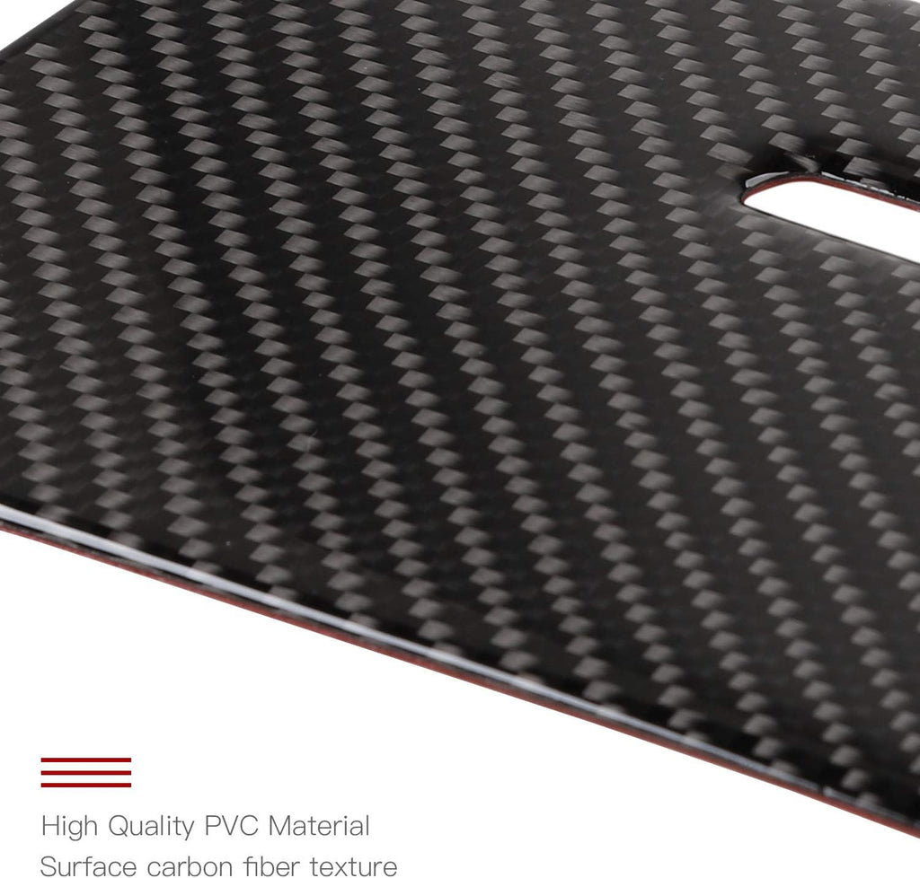 Real Carbon Fiber Center Console Storage Stickers N80856