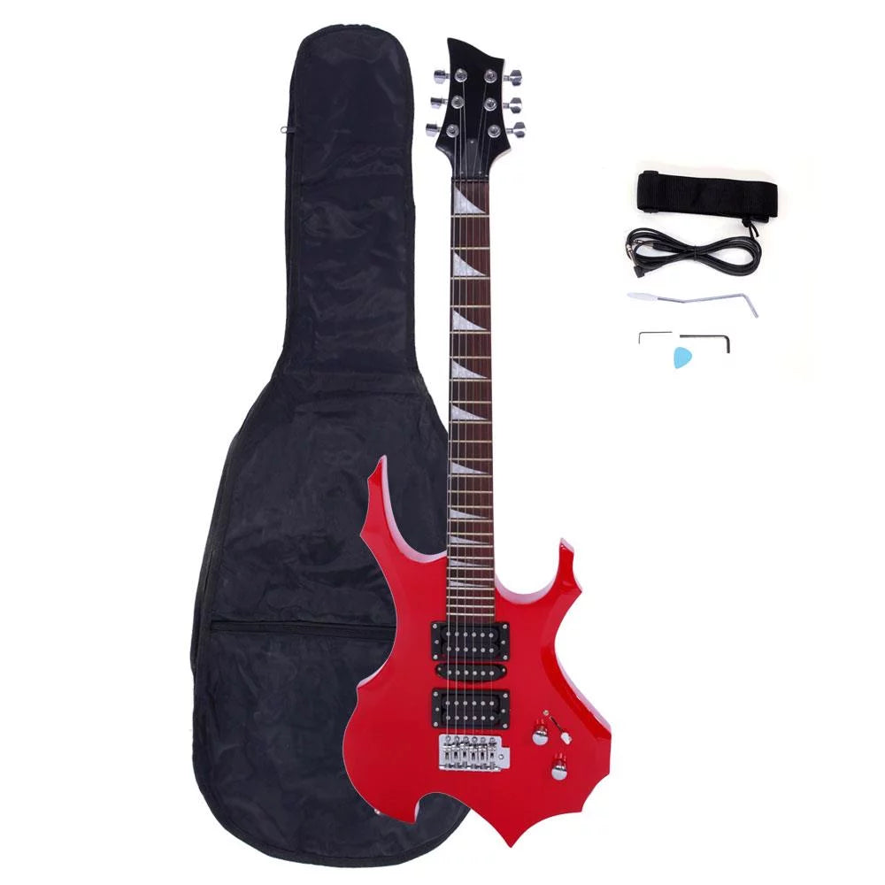 Red Electric Guitar with Bag Y676