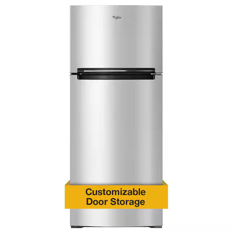 18 cu. ft. Top Freezer Stainless Steel Refrigerator Q473628