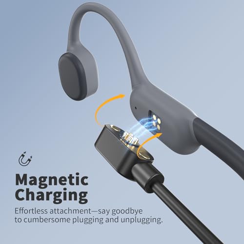 Bone Conduction Headphones, Bluetooth 5.4 Open Ear Headphones with Mic, IPX7 Waterproof Sport Headphones V55267