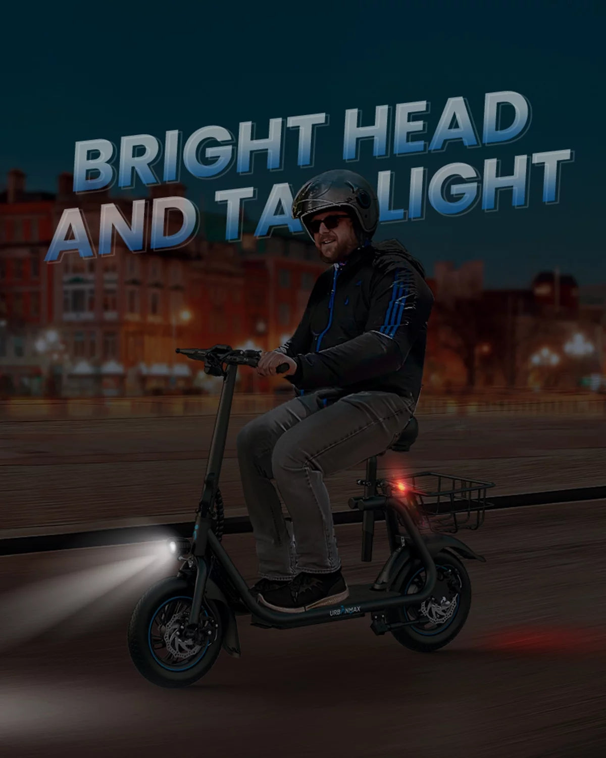 450W 36V Foldable Electric Scooter with Seat Basket 12 in Off-Road Tires Black Q538202