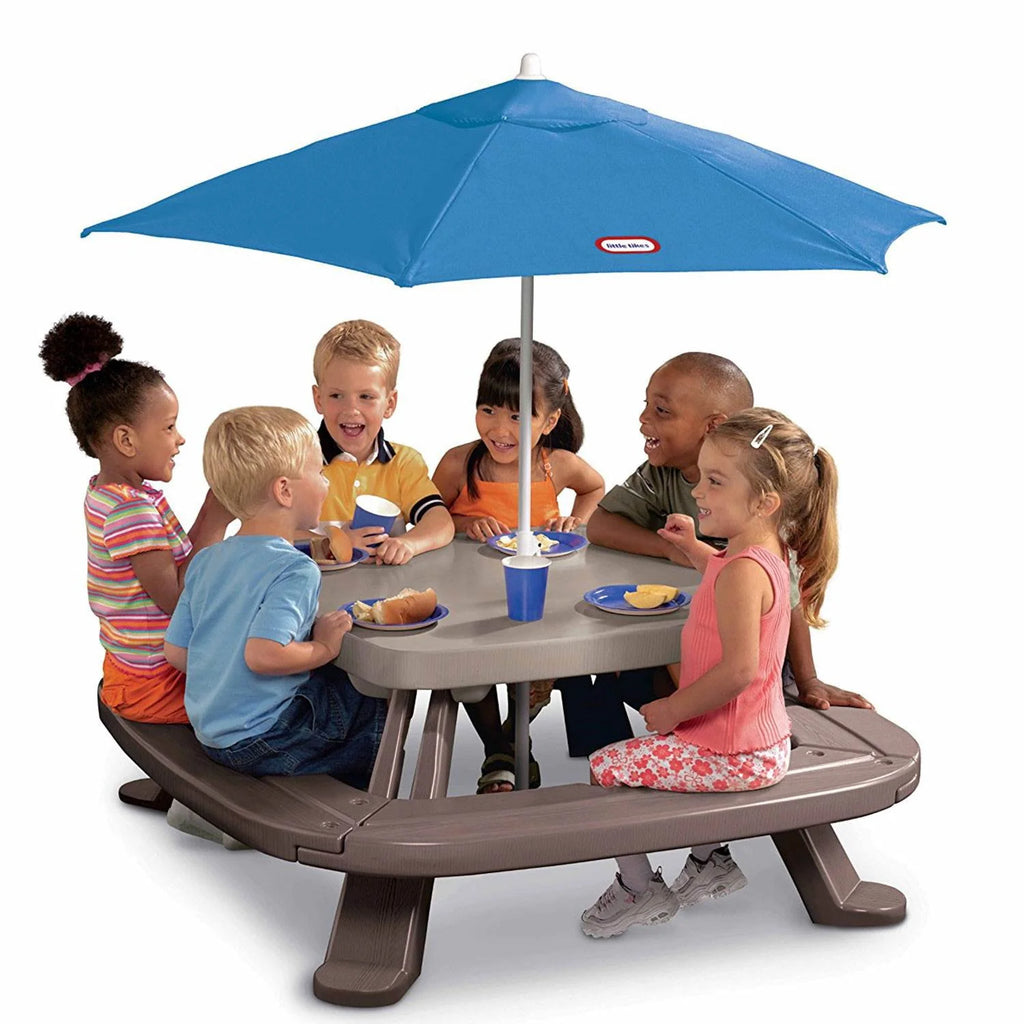 Kids Picnic Table with Umbrella P281609