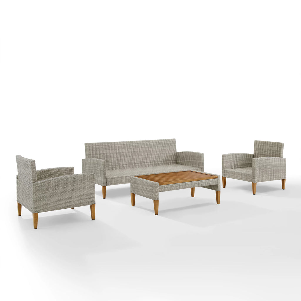 Outdoor Wicker 4 Piece Sofa Set O7414