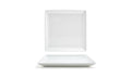 Bright White Square Porcelain Plate 12/Case J6509