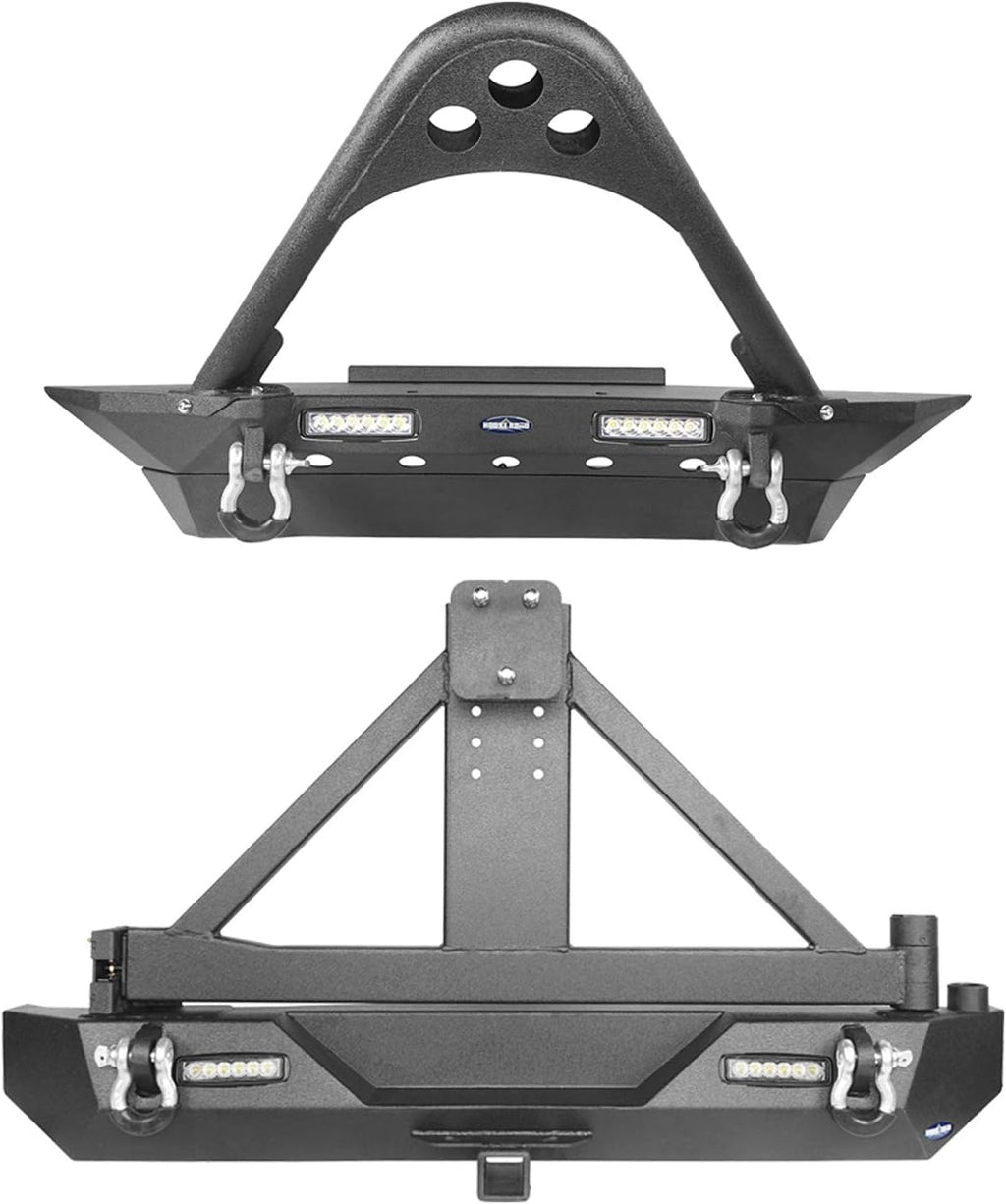 Front & Rear Bumper Combo with Tire Carrier M1502