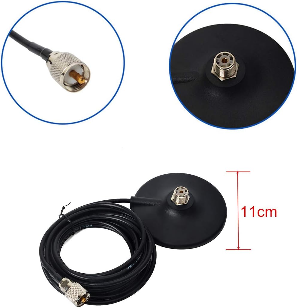 25W Dual Band VHF/UHF Mobile Transceiver with Magnetic Mount and Antenna K8159