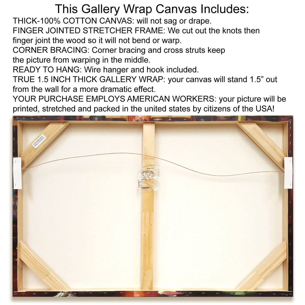 Abstract Giclee Print on Gallery Wrap Canvas 25x22 R771930