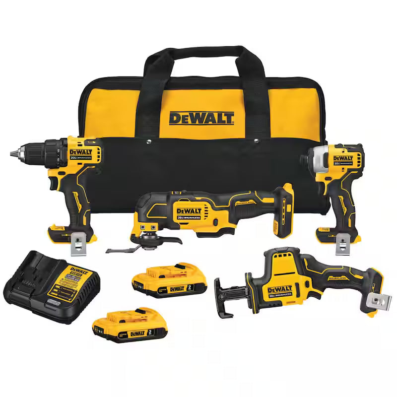 20V MAX Cordless Brushless 4 Tool Combo Kit J16073