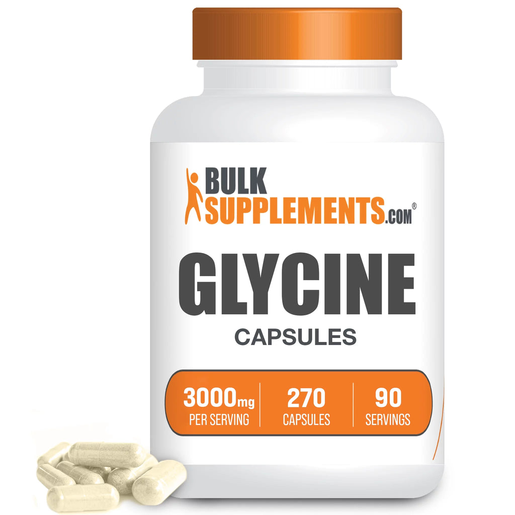 Glycine Capsules 3000mg 270 Gel Caps N666