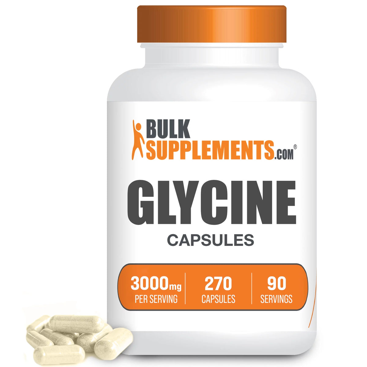 Glycine Capsules 3000mg 270 Gel Caps N666