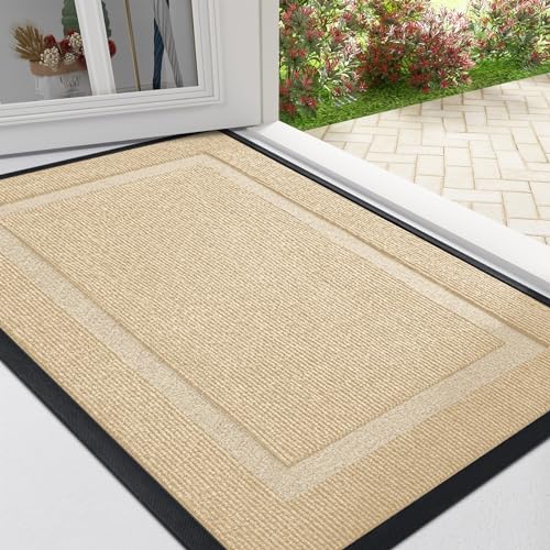 Black Waterproof Natural Rubber Doormat Y18298