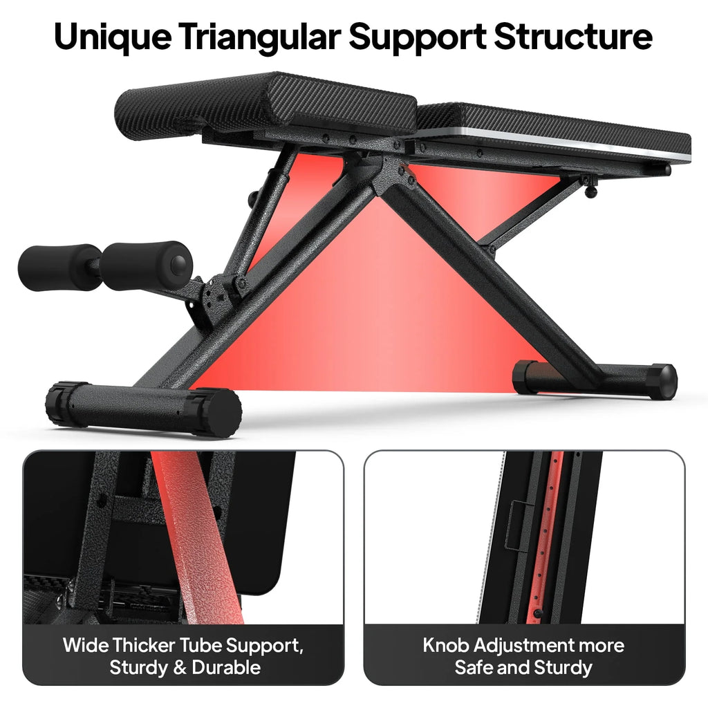 Foldable Adjustable Weight Bench K63366
