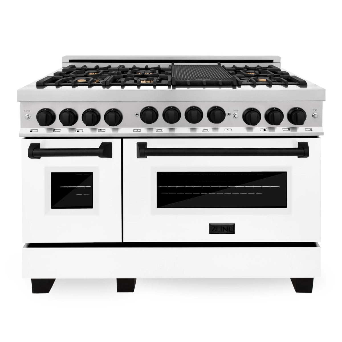 48 Inch 6.0 cu. ft. Gas Range with White Matte Door B576