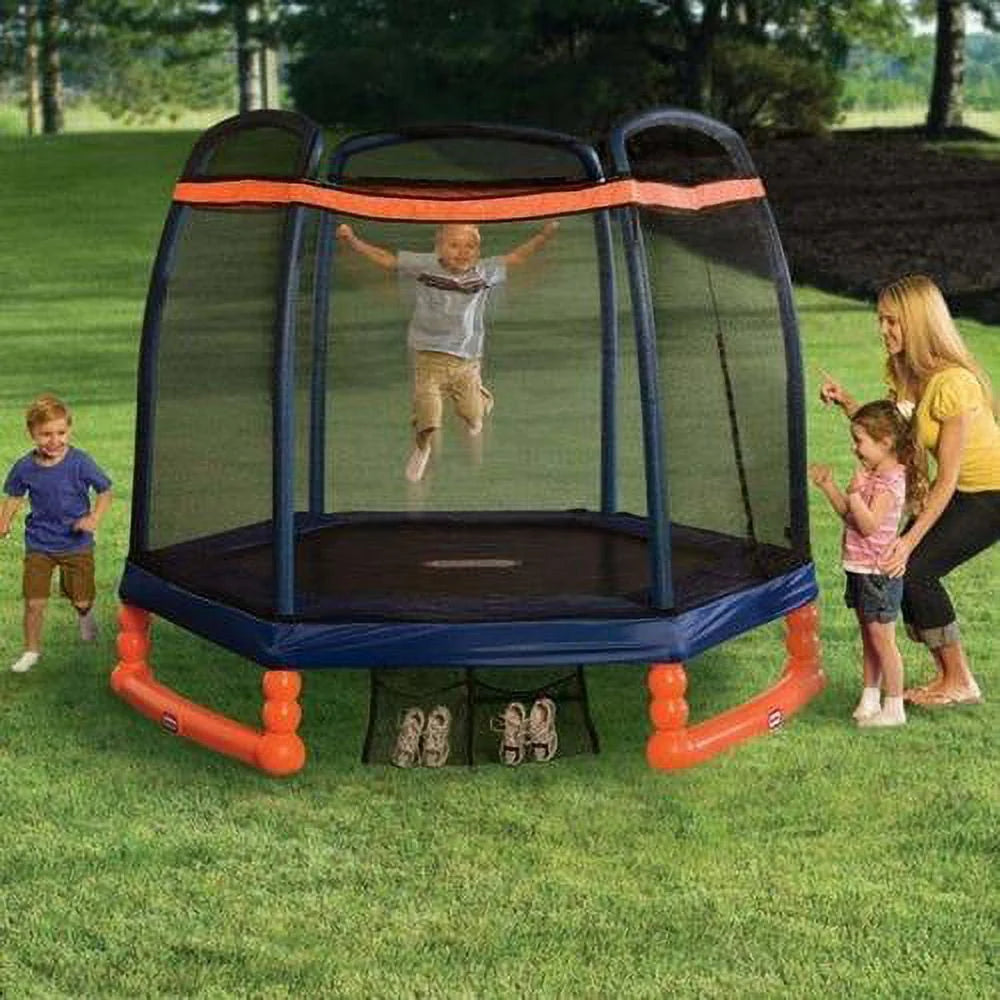 7-Foot Trampoline with Enclosure A114