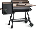 456 SQ.IN Pellet Grill Smoker with Side Shelf R140564