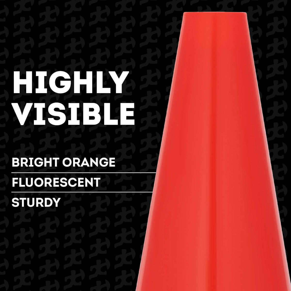 12 Inch Orange PVC Safety Cone C502