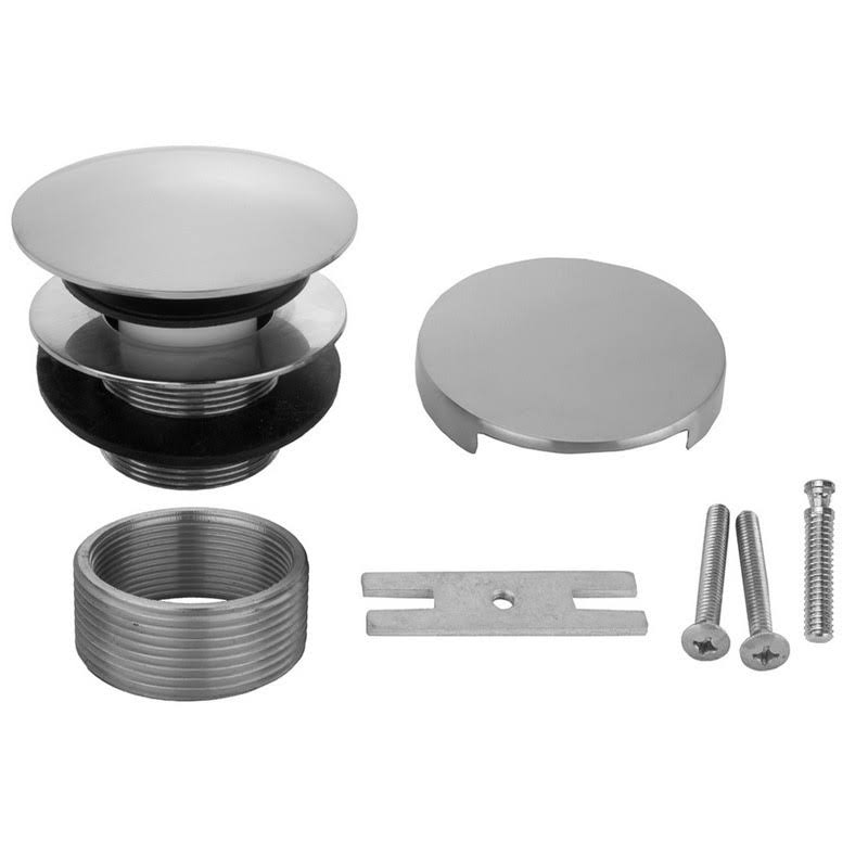 Toe Control Drain Strainer with Round No Hole Faceplate Q46607