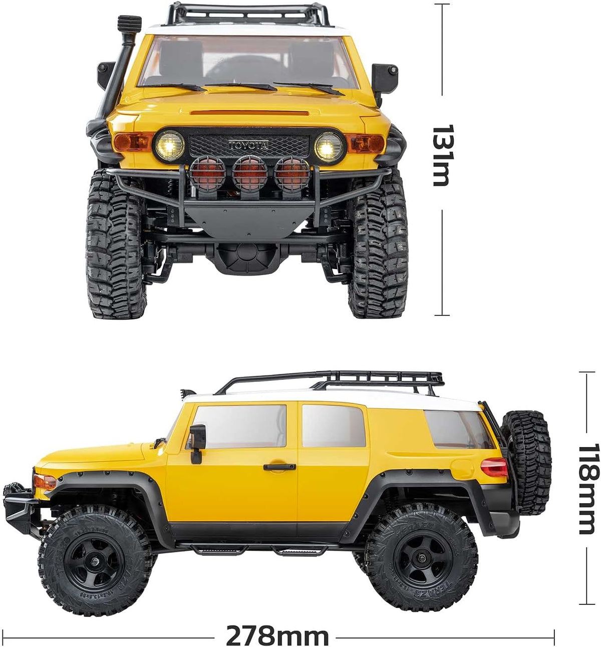 1/18 RC Crawler 4WD RTR Remote Control Car with LED Lights E9620