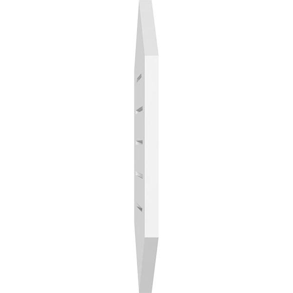 Vertical Peaked Surface Mount PVC Gable Vent W28715