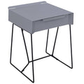Modern Metal 1-Drawer Side Table A42780