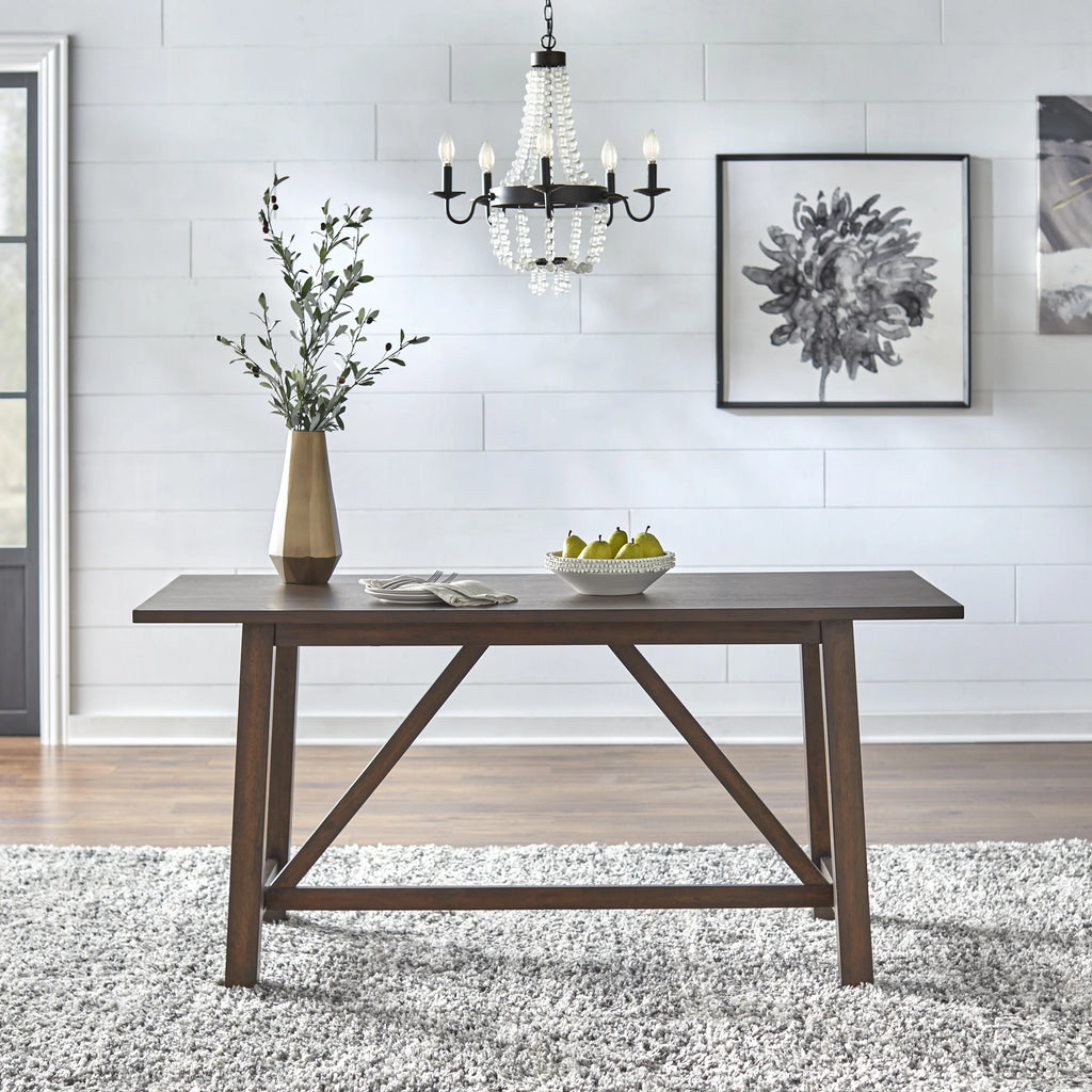 Rectangular 64" Farmhouse Trestle Table P884