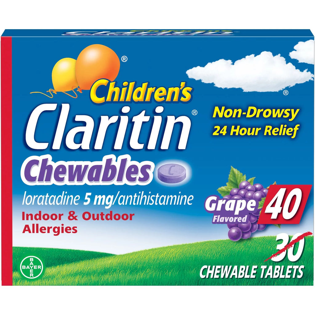 24 Hour Allergy Grape Chewable Tablet 5mg 40Ct Z5781