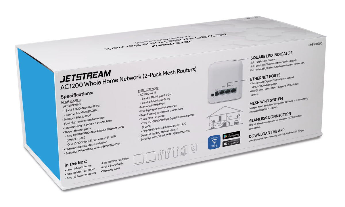 AC1200 Whole Home WiFi Mesh Routers 2-Pack Y249217