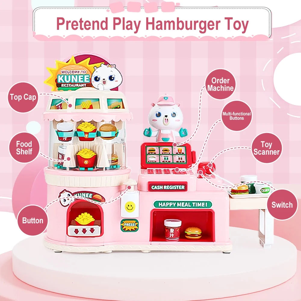 Toy Cash Register Play Set with Scanner I1816