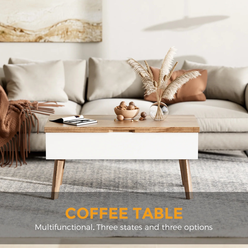 3 in 1 Lift Top Coffee Table with Storage Q43273