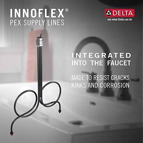 Matte Black 1 Hole Bathroom Faucet with Push-Pop Drain U976