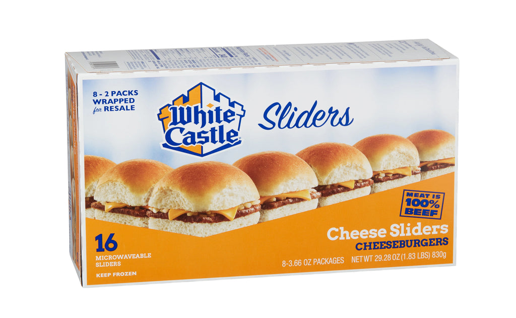 White Castle Classic Cheese Sliders, 16 Count per pack, 29.28 oz F644