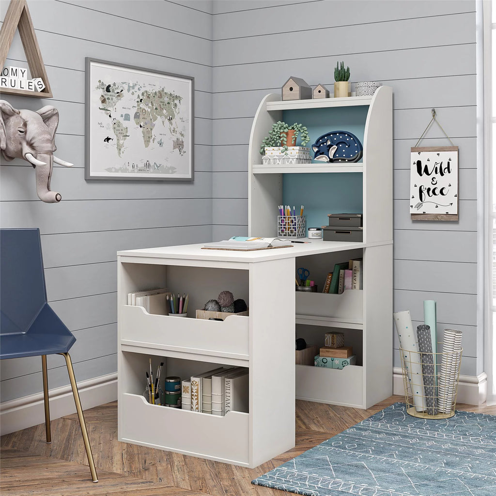 White Kids Craft Desk H7063