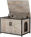 Cat Litter Box Enclosure with Metal Frame Y4725