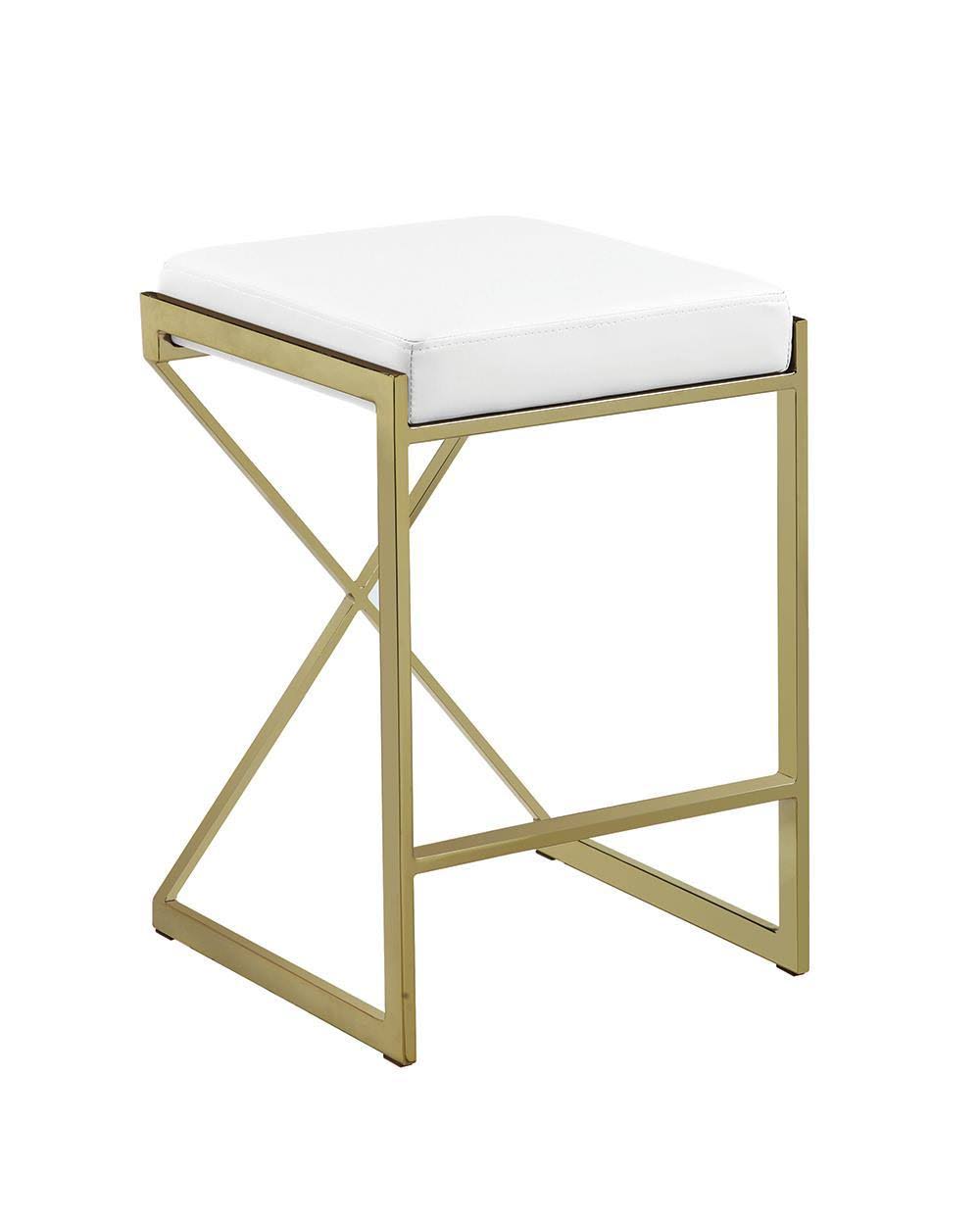 White Counter Height Stool N30011
