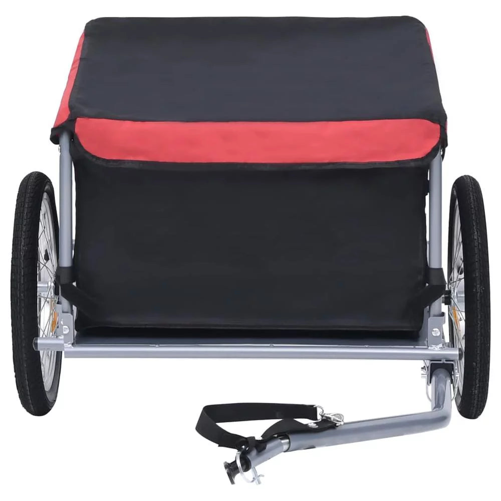 Bike Cargo Trailer Black and Red 143.3 lb S3001