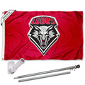 New Mexico Lobos Flag and Pole Set X6376