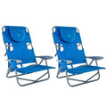 5 Position Reclining Beach Chair 2 Pack D328