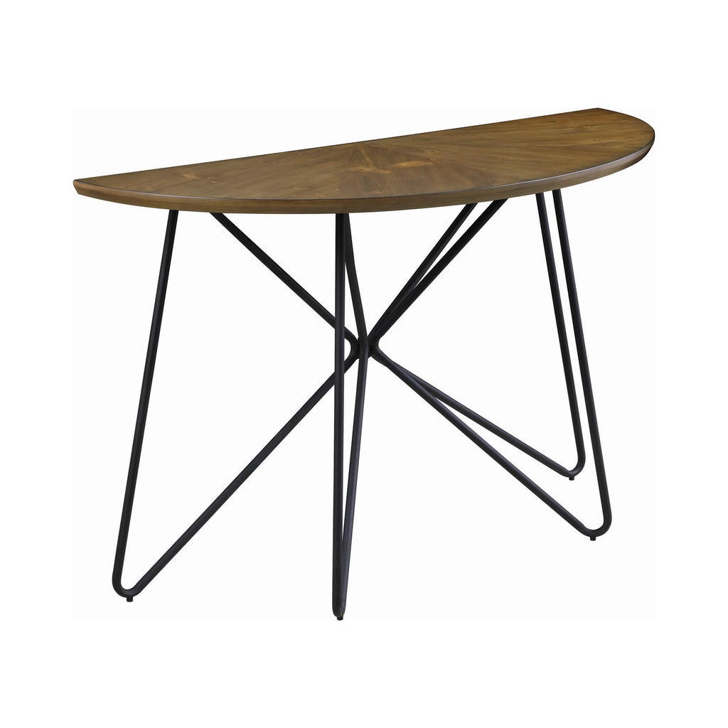 Dark Brown and Black Sofa Table F616383