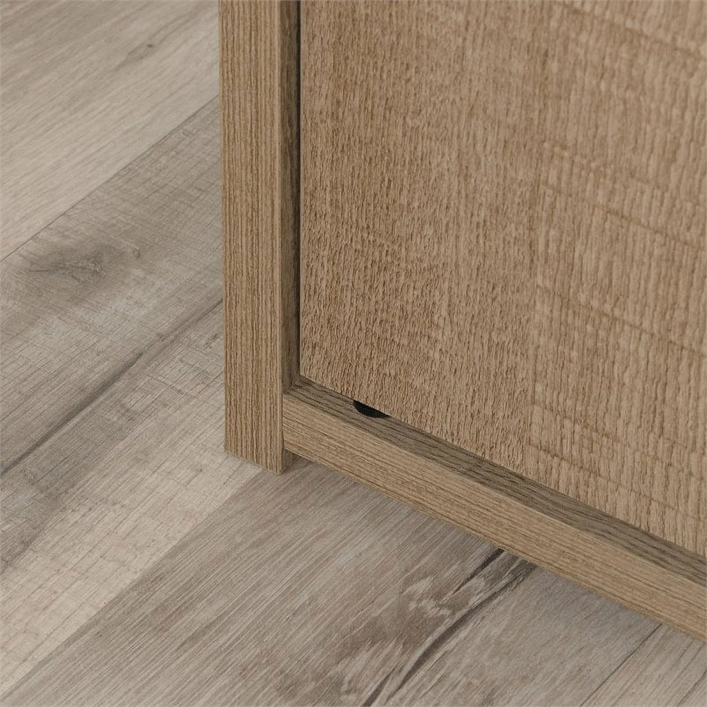 4-Shelf Engineered Wood Bookcase with Doors A6702