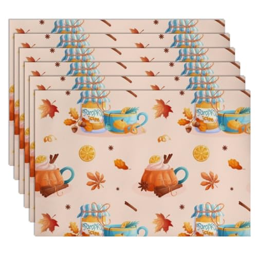 Faux Leather 12 X 18 Inch Placemats 6 Pack O743