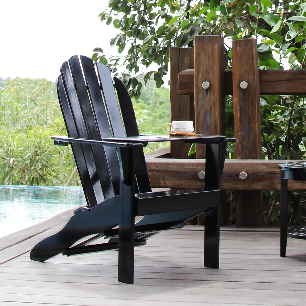 Yellow Adirondack Chair with Tray Table N713796