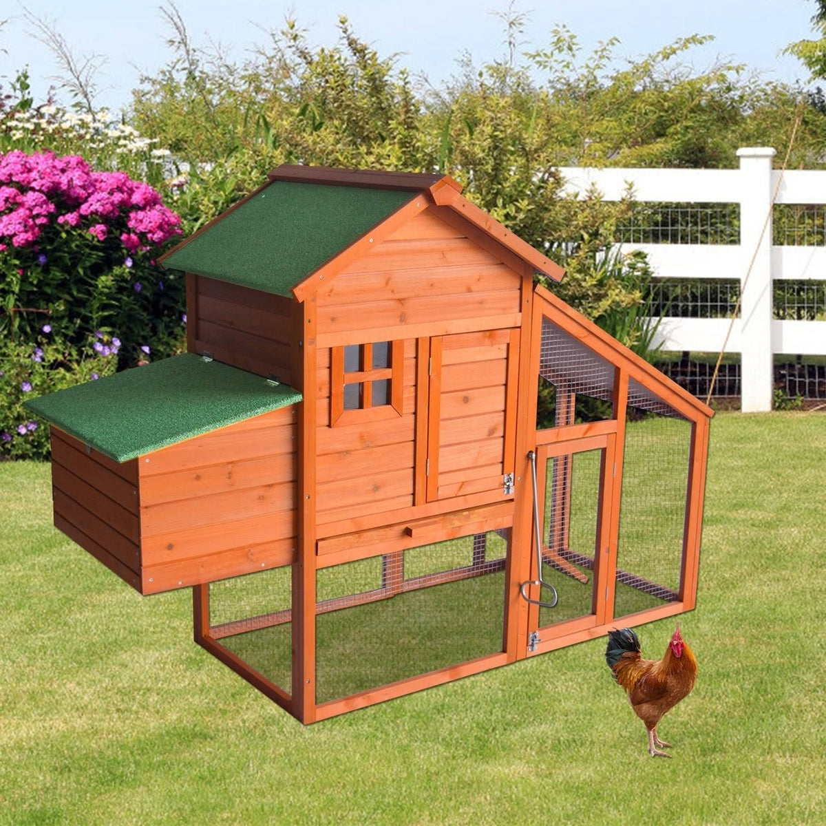Large Wooden Chicken Coop D45276
