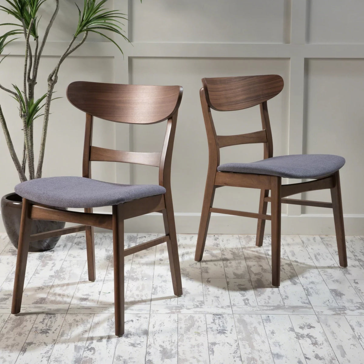 Mid-Century Modern Dining Chairs Set of 2 X927
