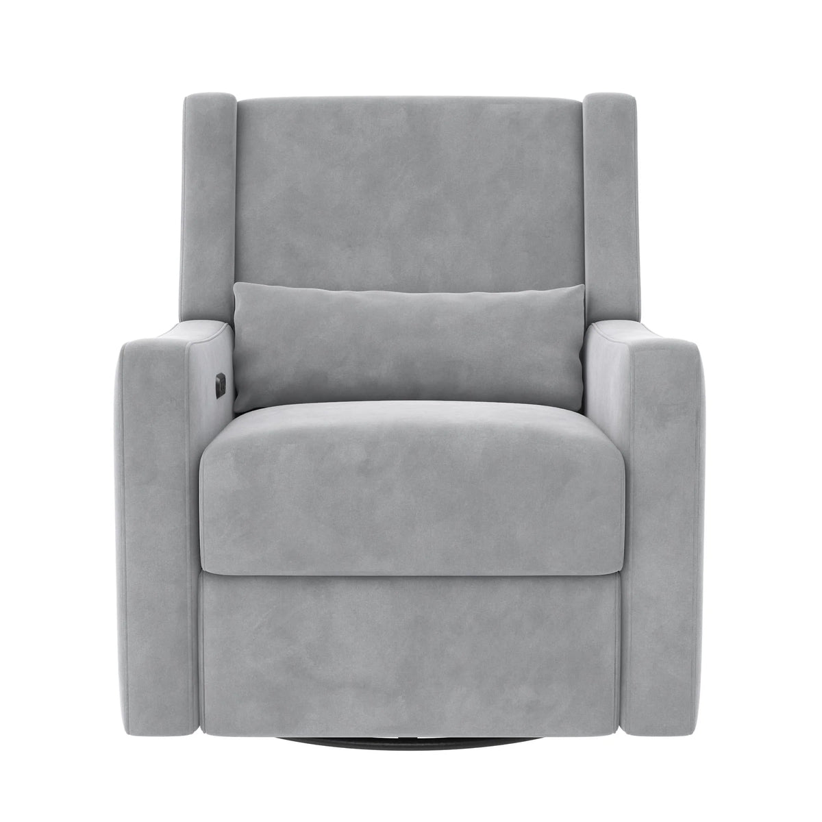 Gray Velvet Swivel Glider Recliner E620716