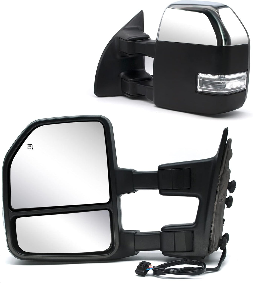 Black Power Heated Towing Mirror V98581