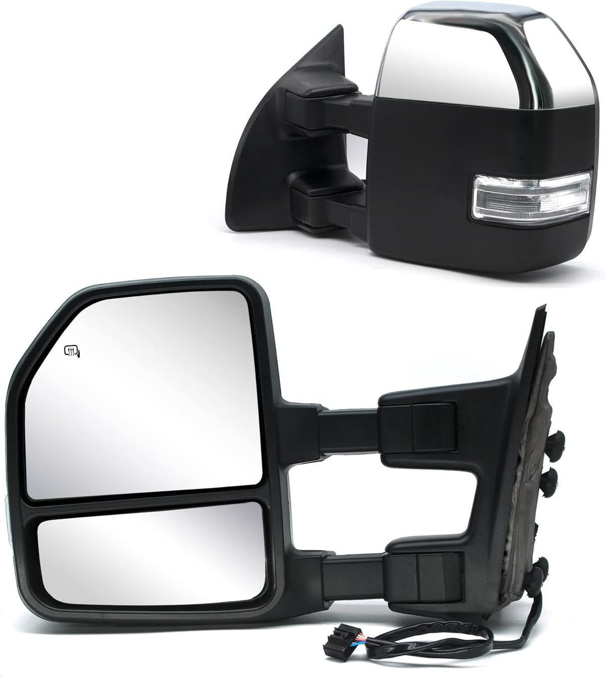Black Power Heated Towing Mirror V98581